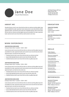 Modern Resume Template